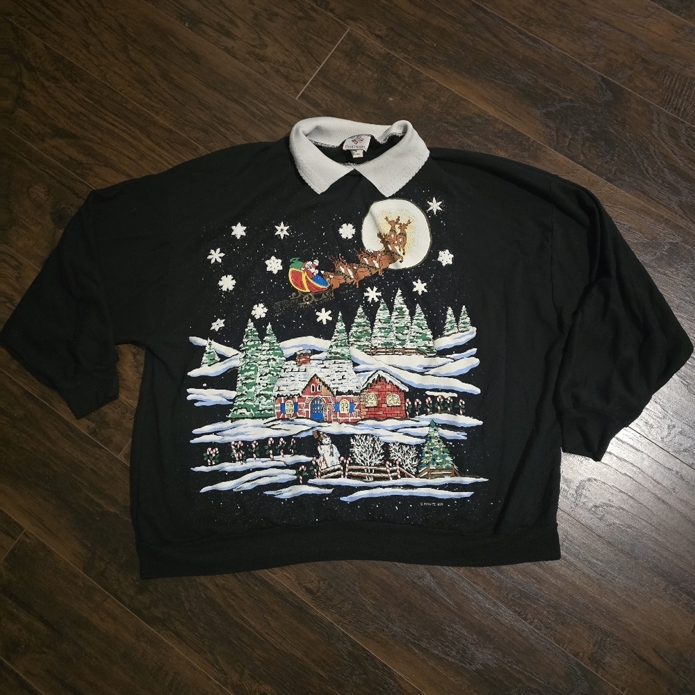 Nutcracker | Vintage 90s Tacky Ugly Christmas Sweater Size 22